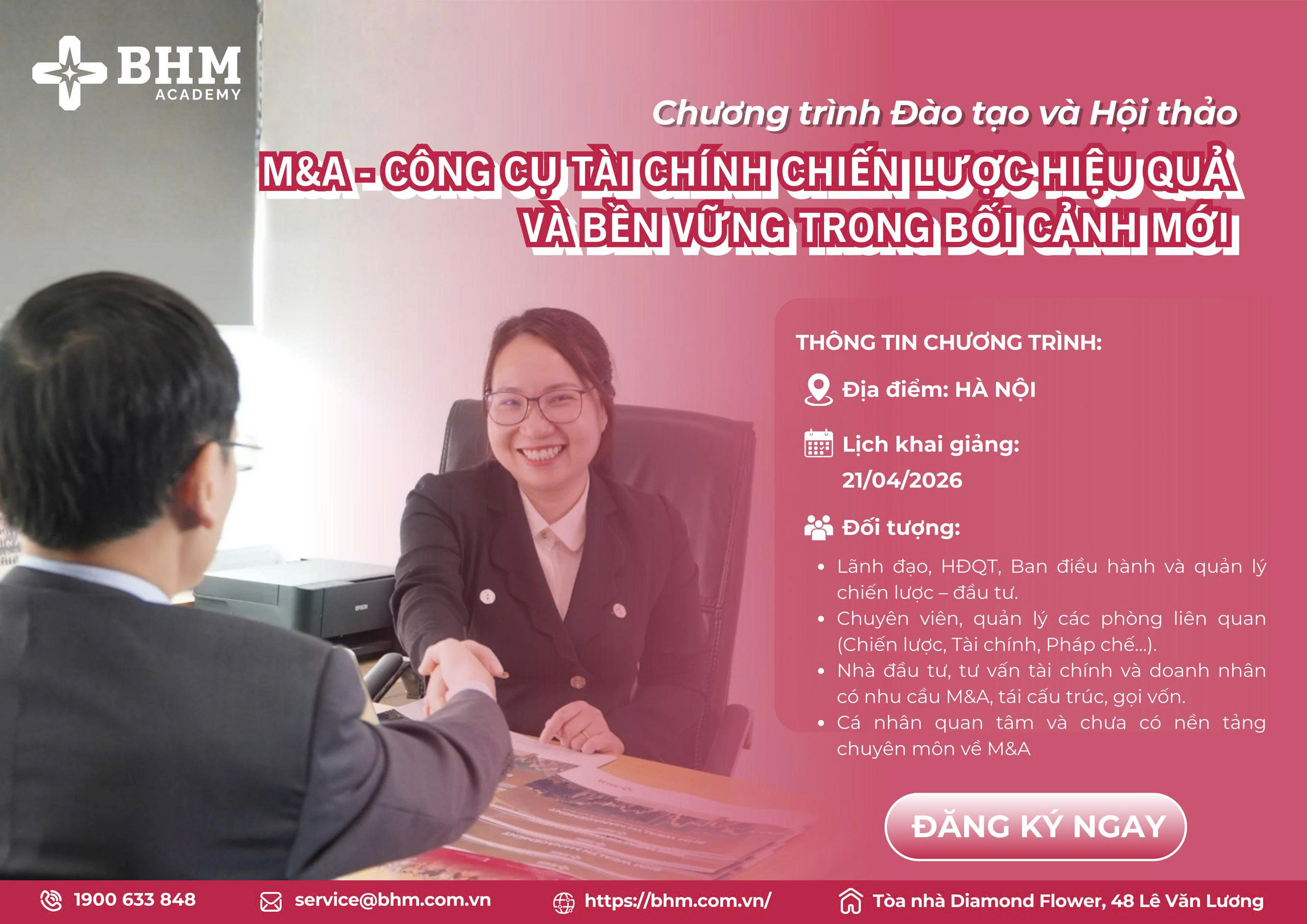 Chương trình Đào tạo và Hội thảo: MA - CÔNG CỤ TÀI CHÍNH CHIẾN LƯỢC HIỆU QUẢ VÀ BỀN VỮNG TRONG BỐI CẢNH MỚI