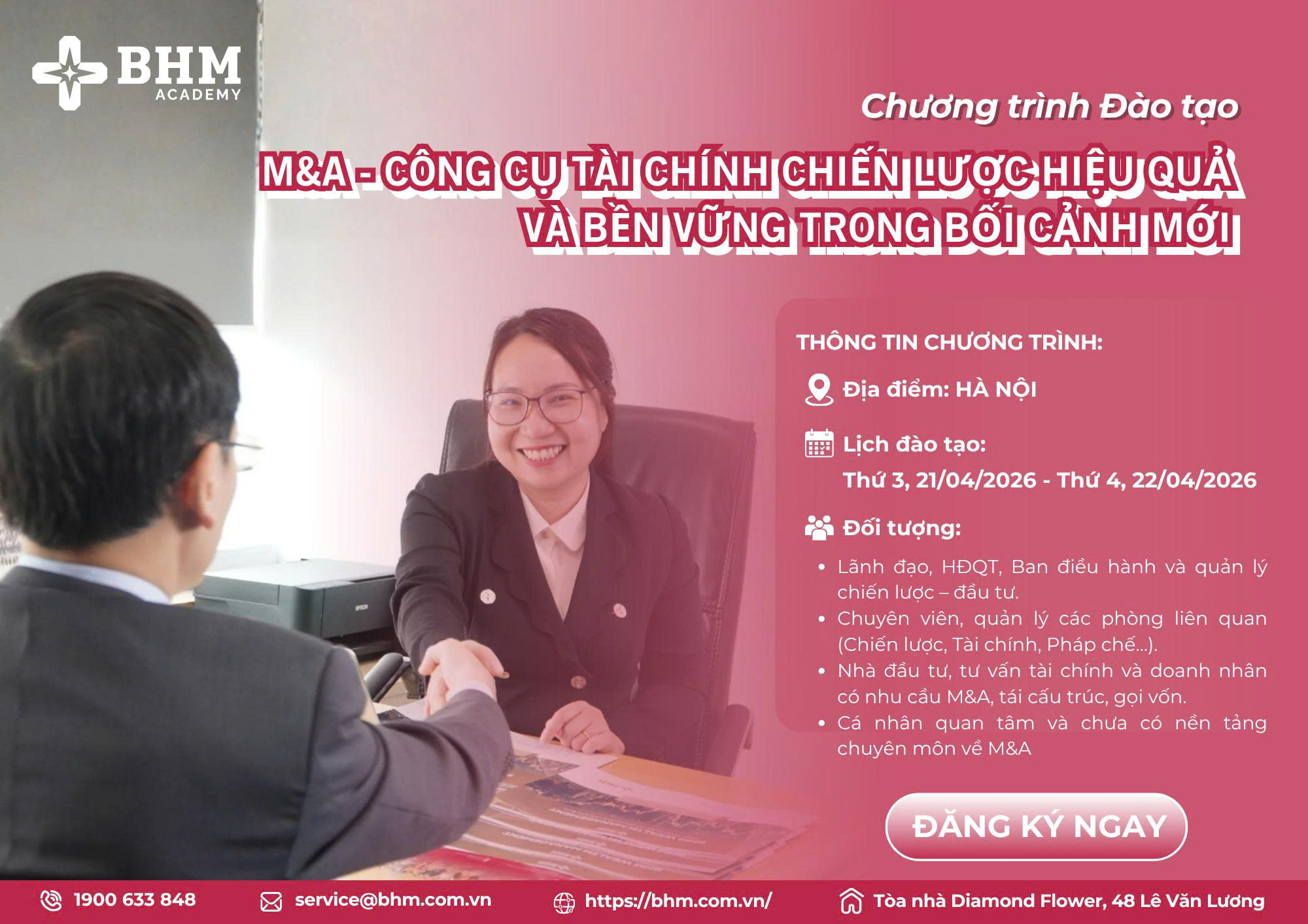 Chương trình Đào tạo và Hội thảo: MA - CÔNG CỤ TÀI CHÍNH CHIẾN LƯỢC HIỆU QUẢ VÀ BỀN VỮNG TRONG BỐI CẢNH MỚI